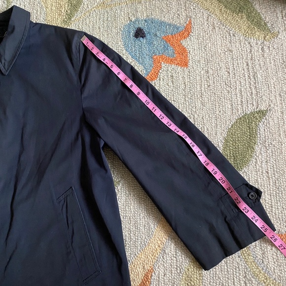 VTG I London Fog I Black Single Breasted Maincoat I *Shell Only* I 46R - Picture 8 of 16